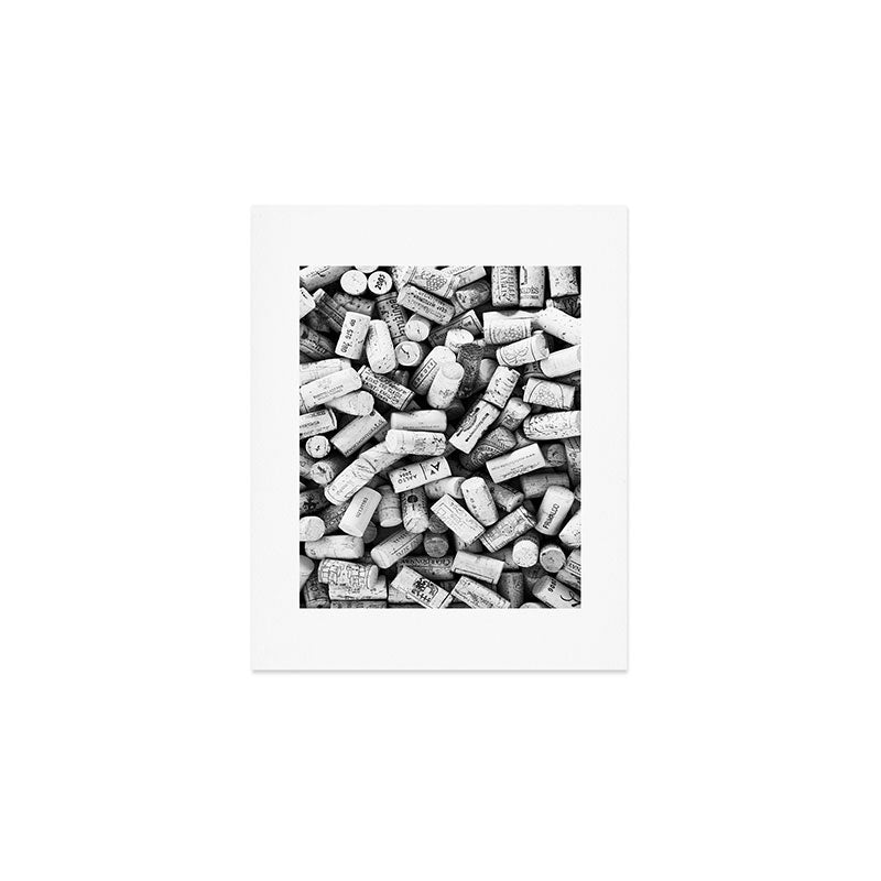 Something Nostalgic II Twist-off Wine Corks in Black And White #decor #society6 #buyart Art Print Gallery Image 1