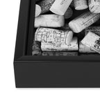Something Nostalgic II Twist-off Wine Corks in Black And White #decor #society6 #buyart Framed Canvas Print Gallery Image 3