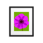 Spring Anemone pink green Framed Art Print Gallery Image 6