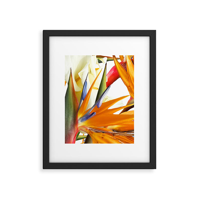 Tropical flowers Framed Art Print Gallery Image 6