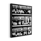 Wine Bottles in Black And White #decor #society6 #buyart Framed Canvas Print Gallery Image 2