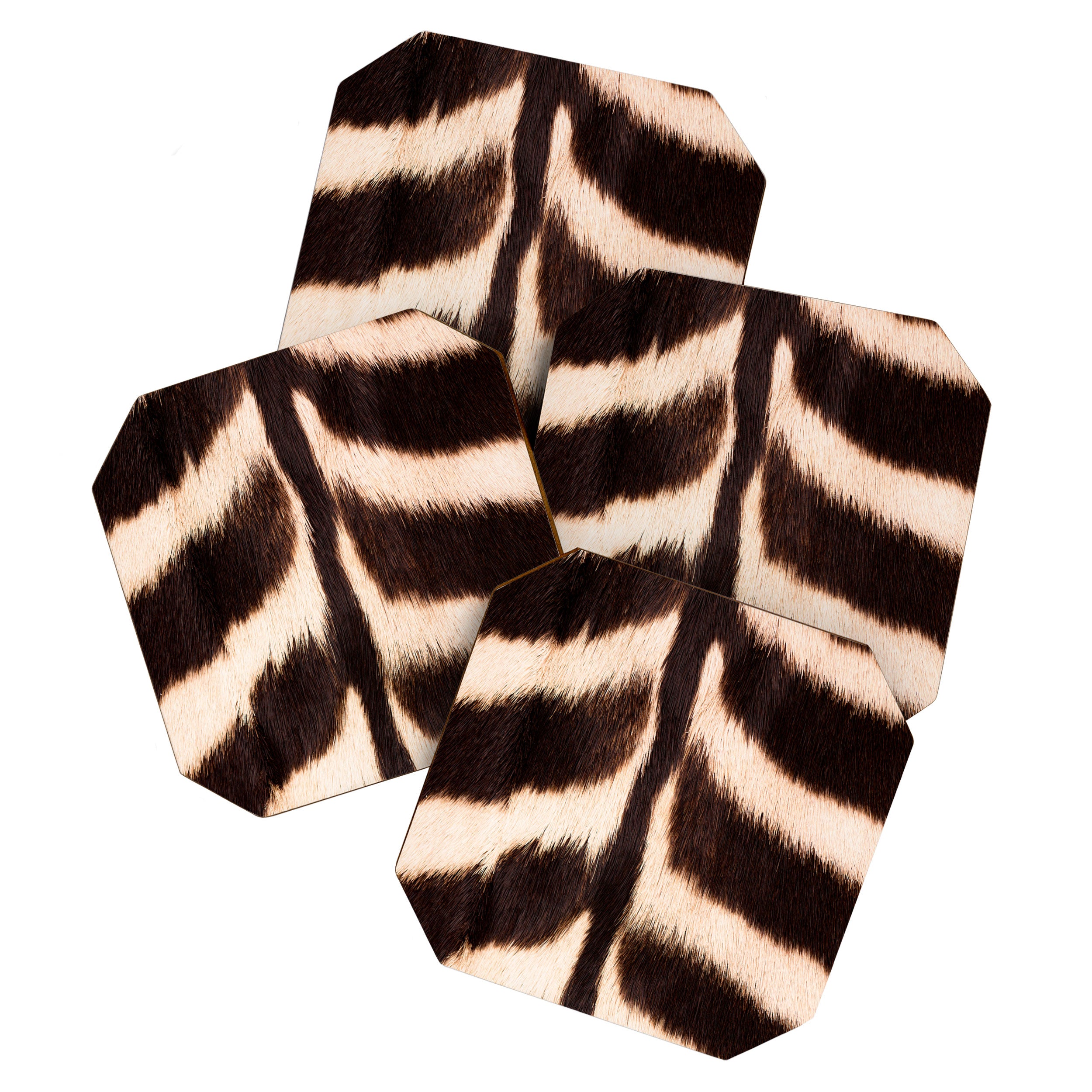 Zebra - zebra stripes -zebra skin - genuine - beautiful  Coaster Gallery Image 1