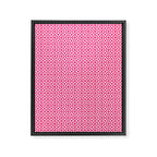 Red and white ornament art deco geometry Framed Canvas Print Gallery Image 8