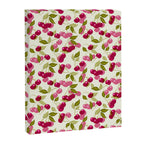 Ripe red and pink cherry berries retro rustic pattern Canvas Print Gallery Image 8