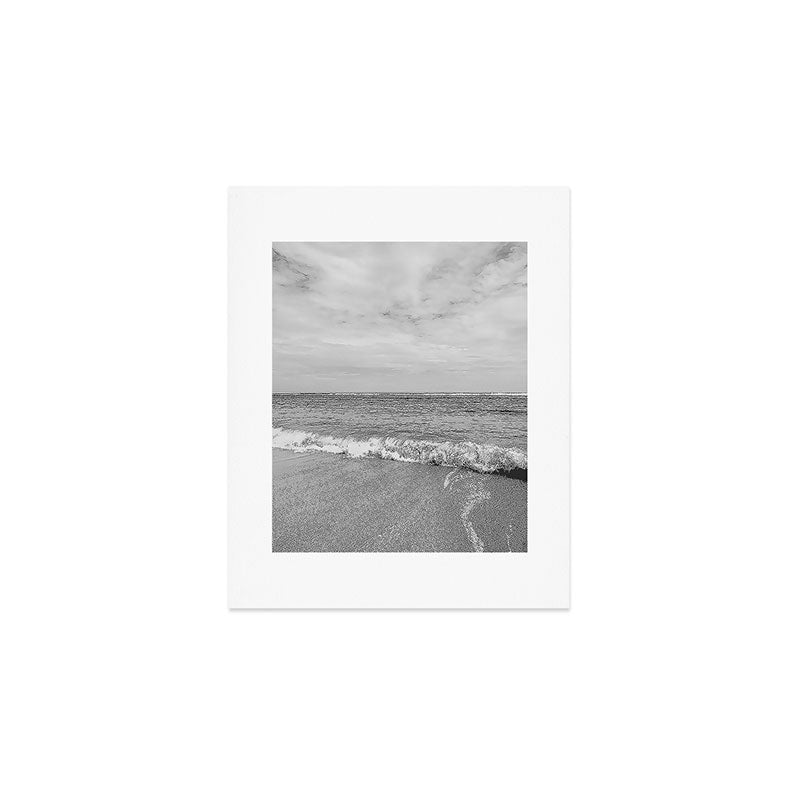 Ocean Waves Black and White Art Print Gallery Image 1