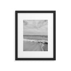 Ocean Waves Black and White Framed Art Print Gallery Image 5