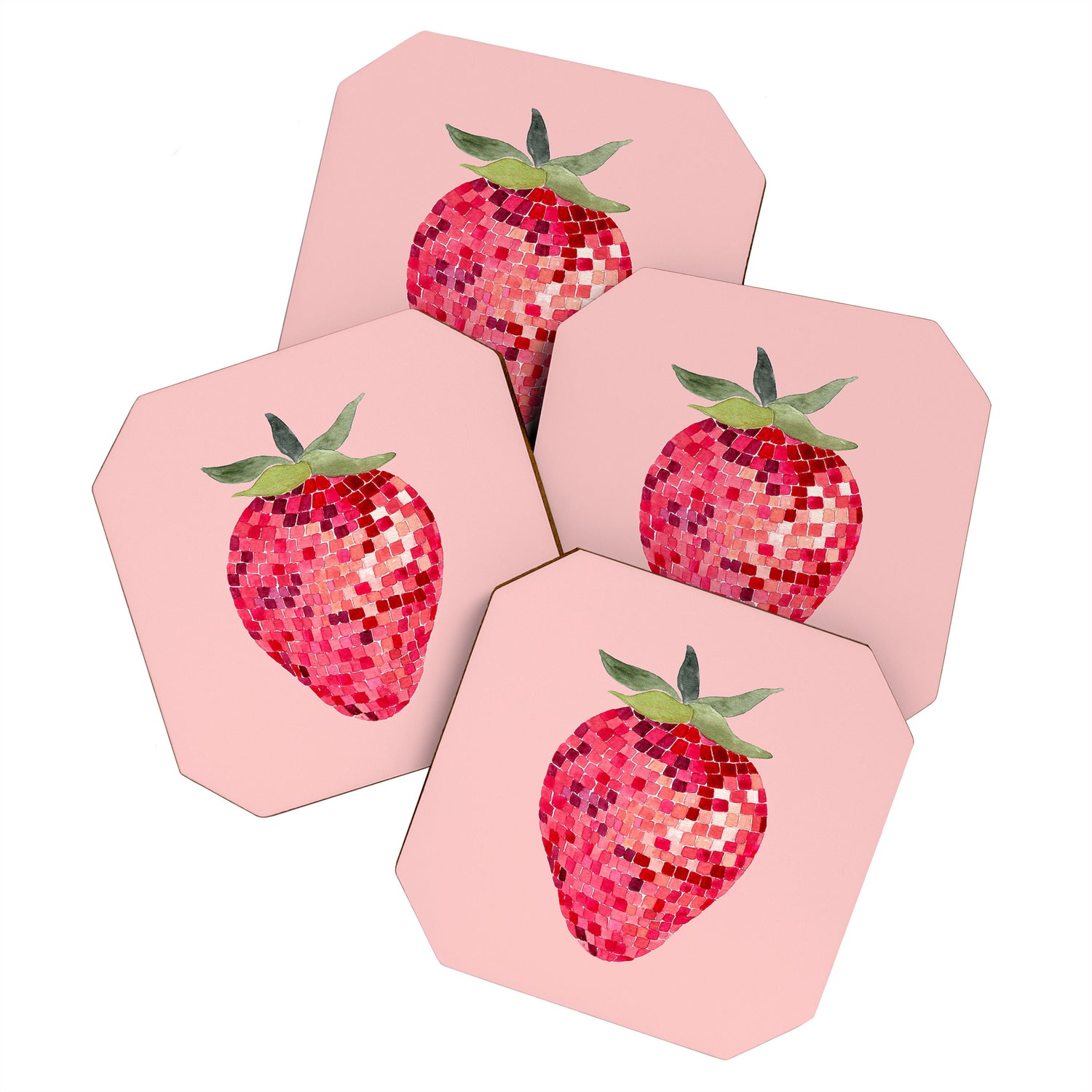 Disco Ball Strawberry Coaster Gallery Image 1