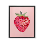Disco Ball Strawberry Framed Canvas Print Gallery Image 8