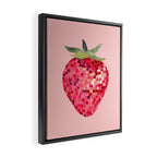 Disco Ball Strawberry Framed Canvas Print Gallery Image 2