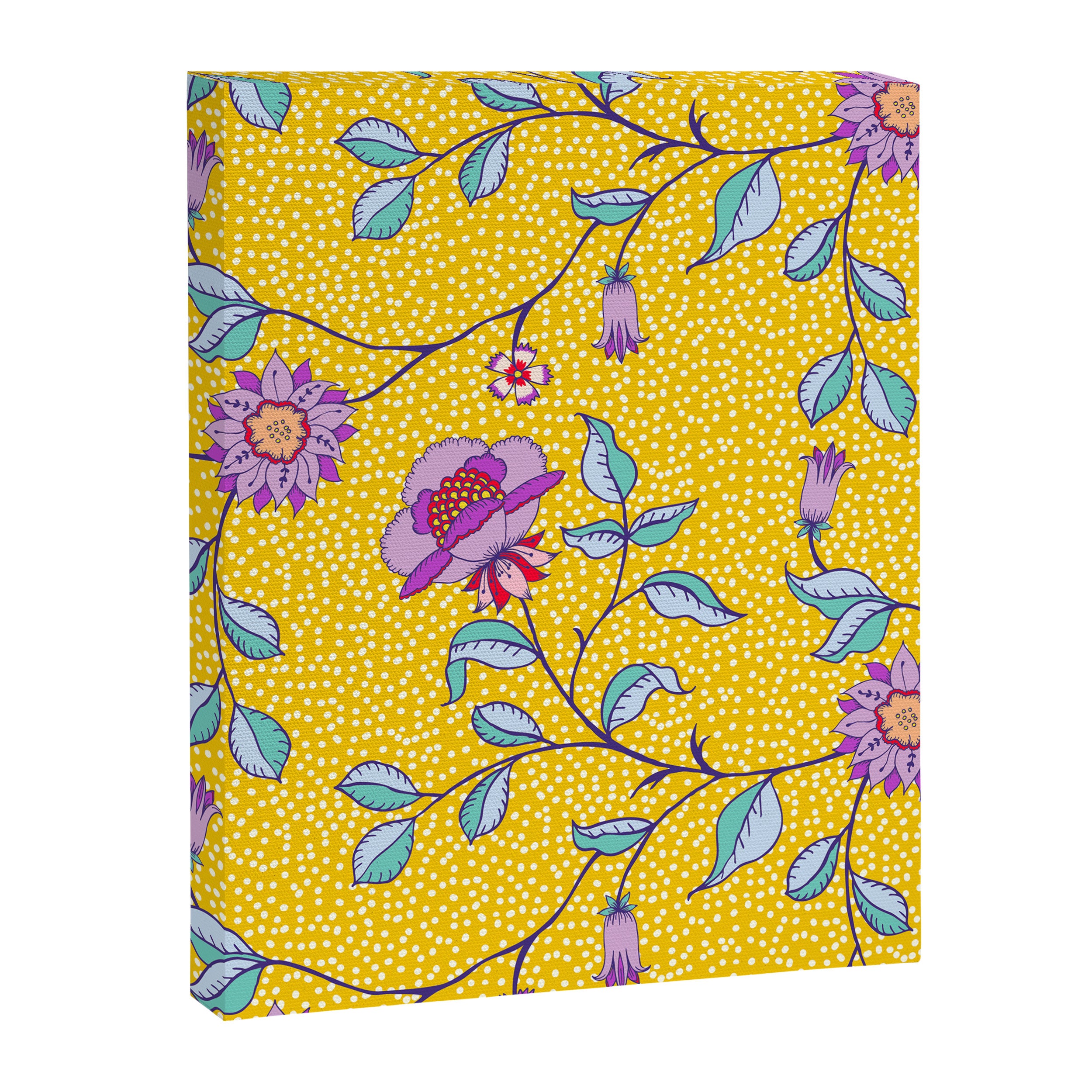 Vibrant Vintage Blooms Canvas Print Gallery Image 8