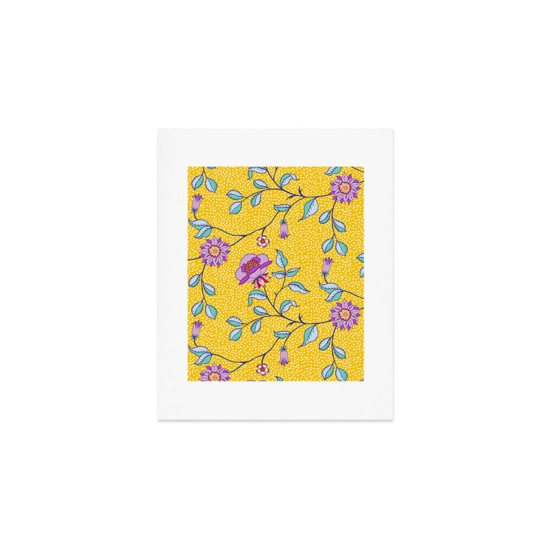 Vibrant Vintage Blooms Art Print Gallery Image 1