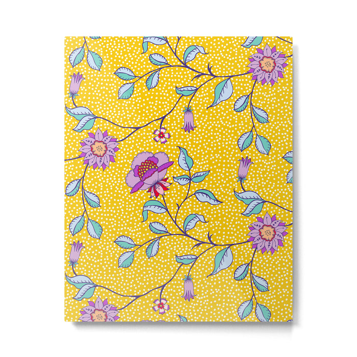 Vibrant Vintage Blooms Metal Print Gallery Image 1