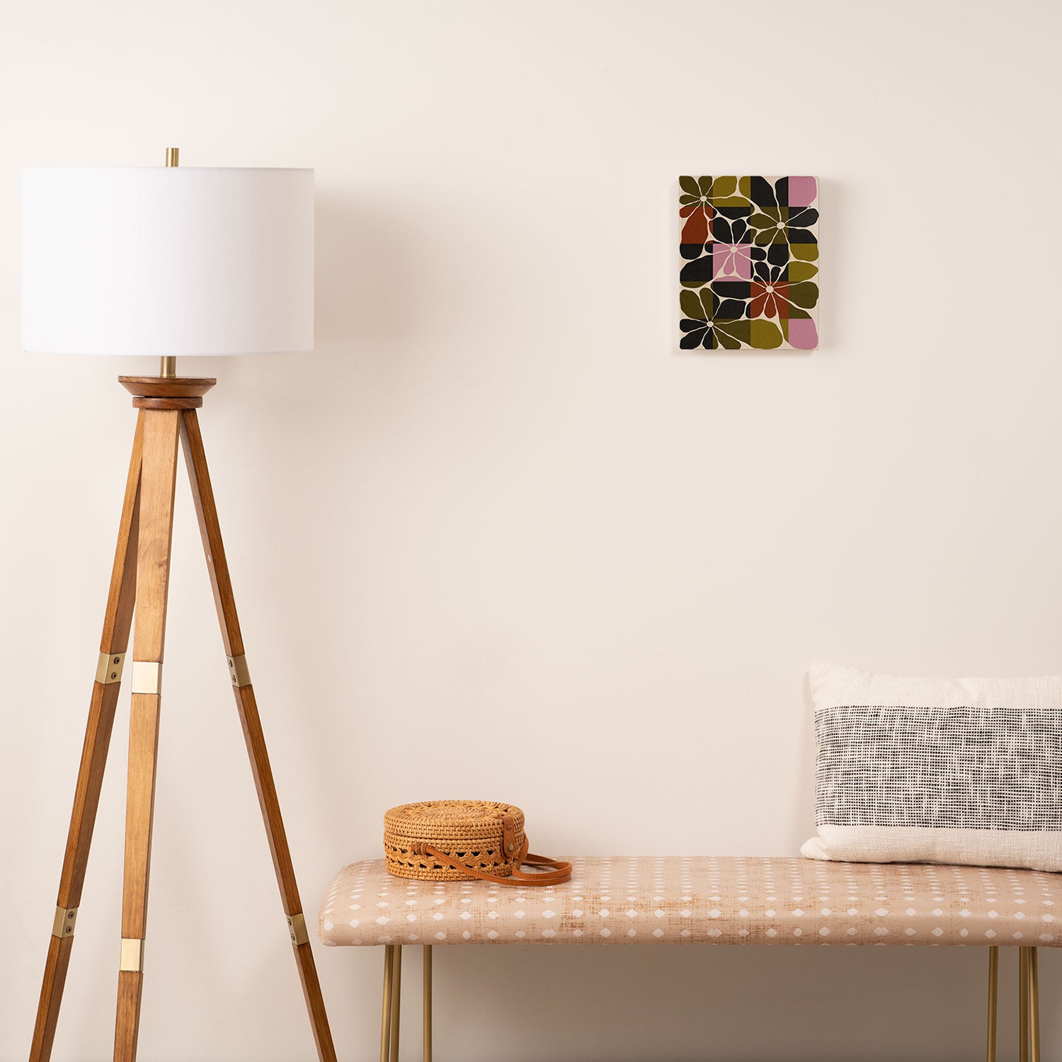 Block Flowers Canvas Print Gallery Image 2