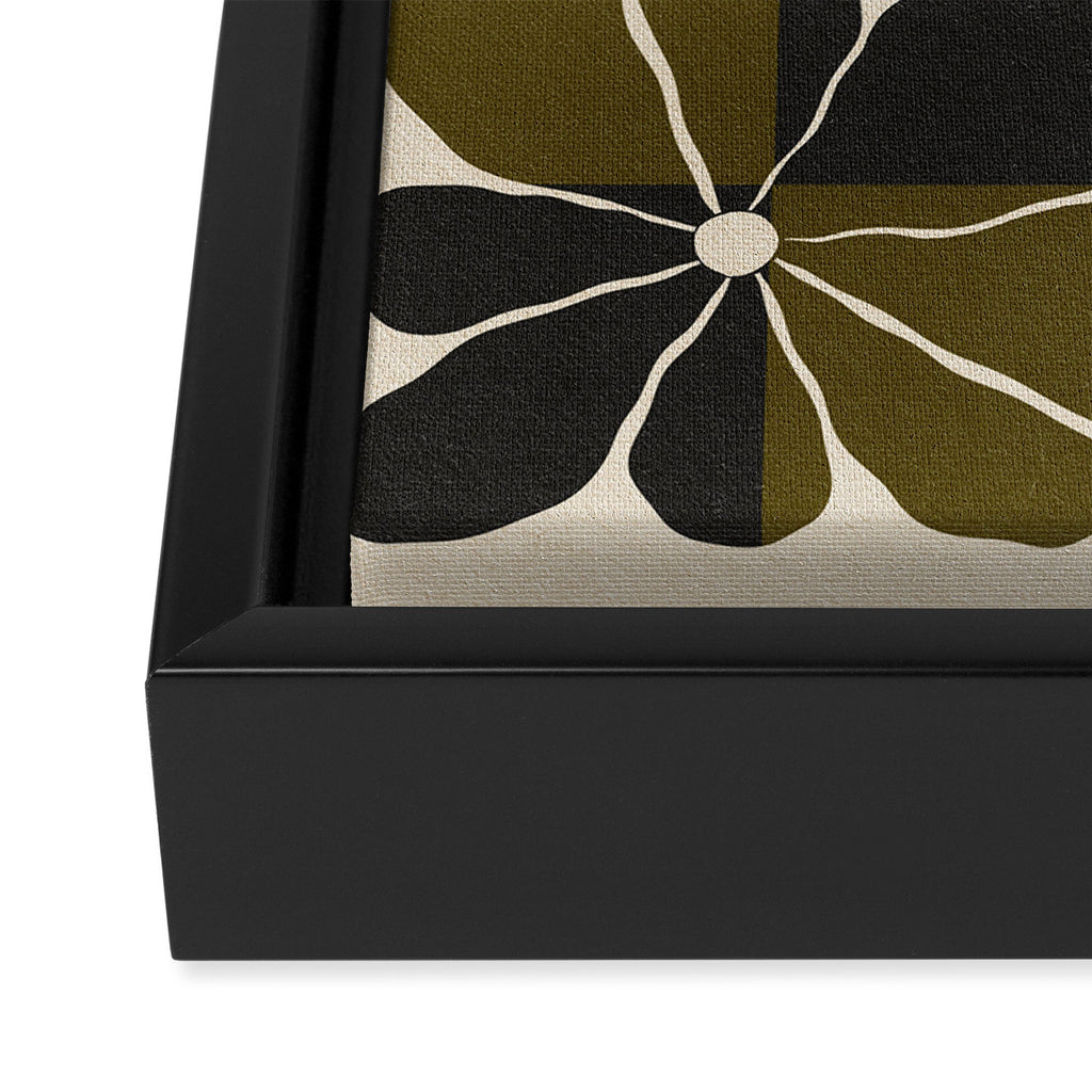 Block Flowers Framed Canvas Print Gallery Image 3