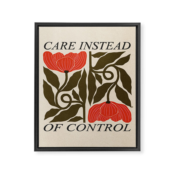 Care Framed Canvas Print Gallery Image 1