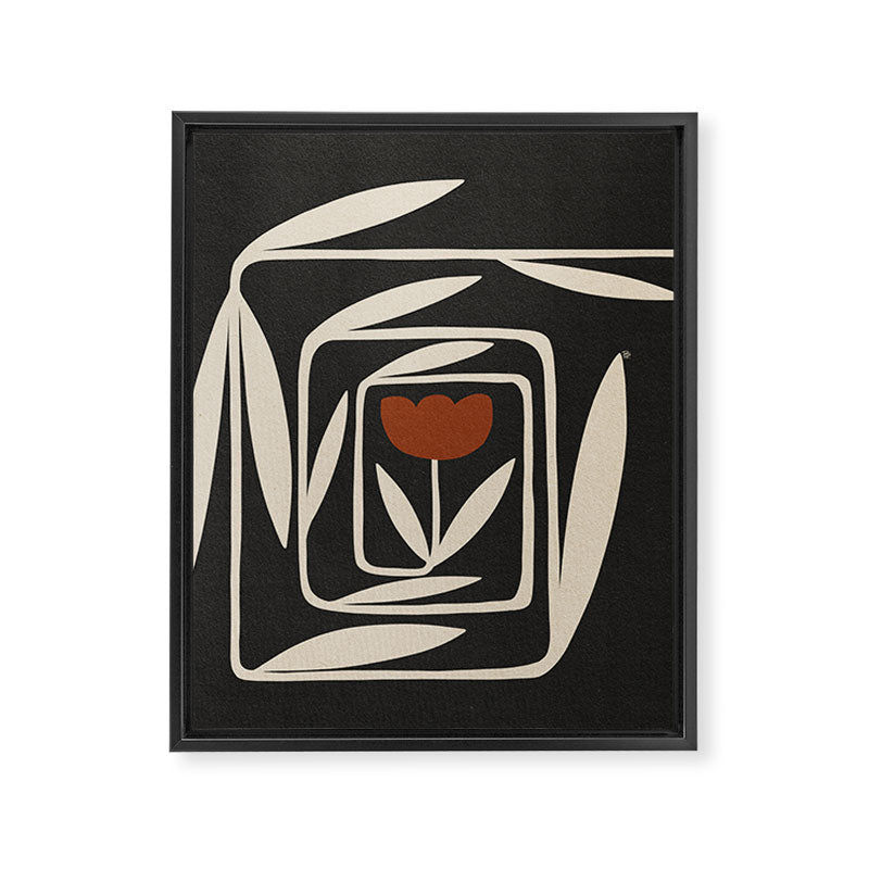 Twist - Dark  Framed Canvas Print Gallery Image 6