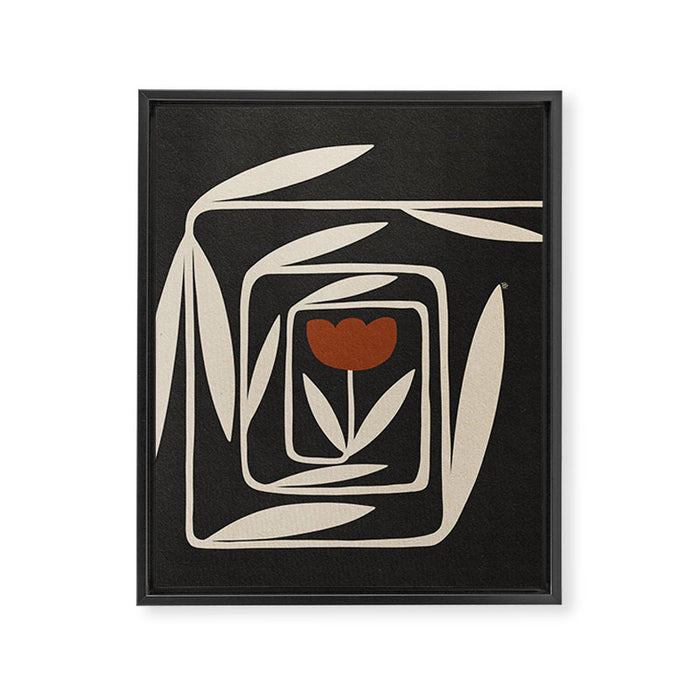 Twist - Dark  Framed Canvas Print Gallery Image 1
