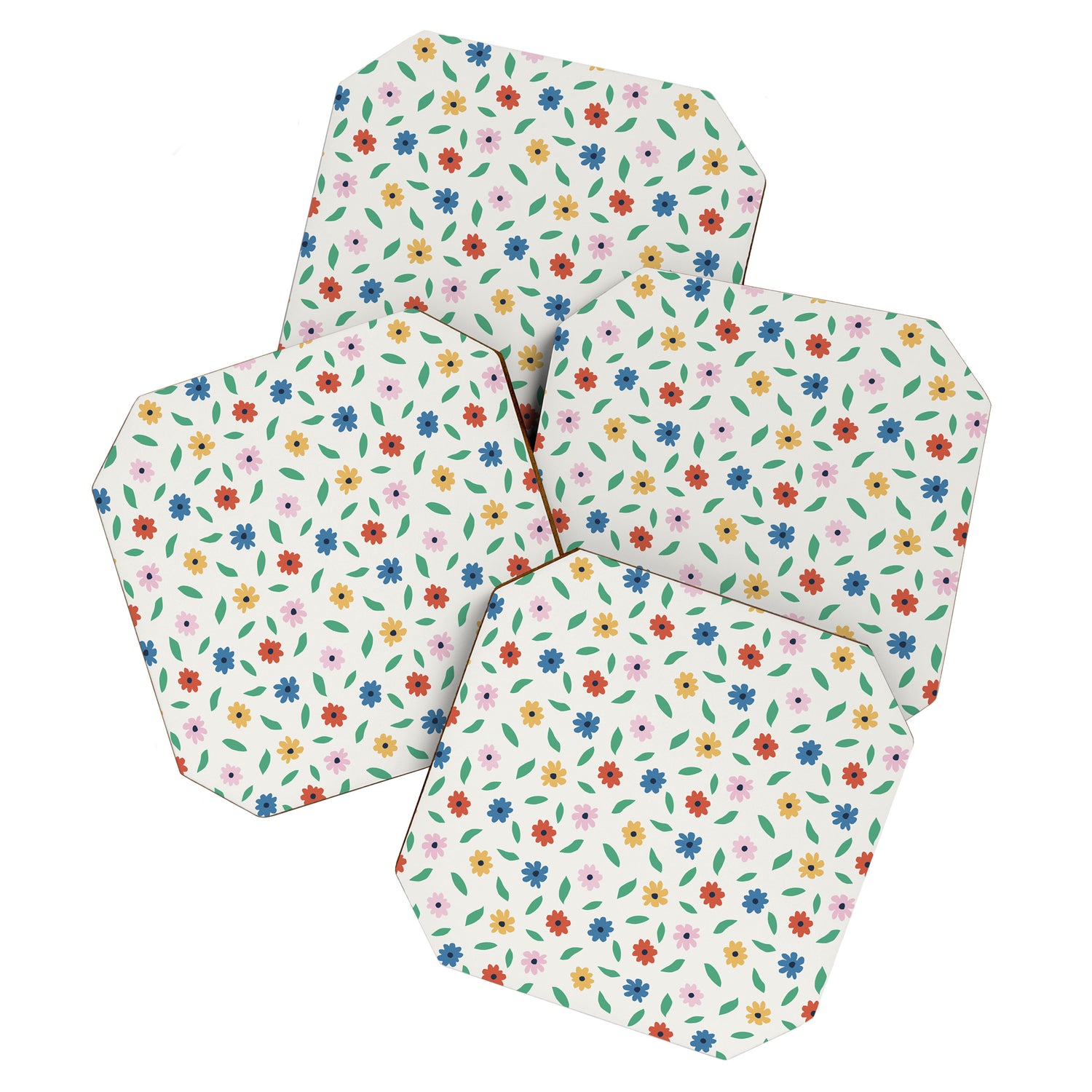 Colorful Florals Coaster Gallery Image 1
