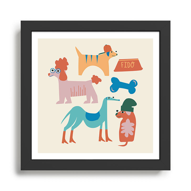 Summer Dogs Framed Art Print Gallery Image 1