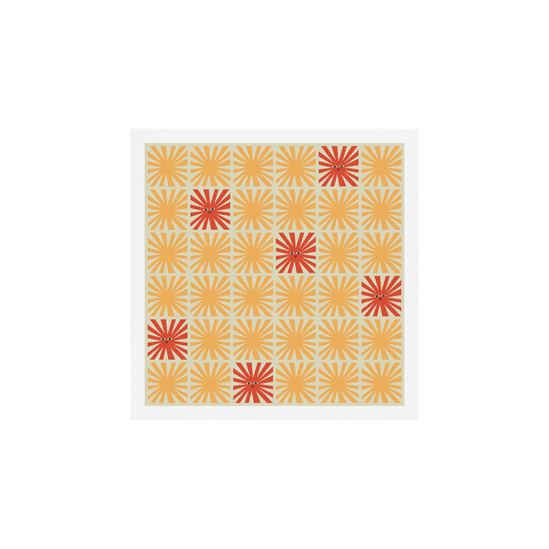 Sunny Smiles Pattern Art Print Gallery Image 1