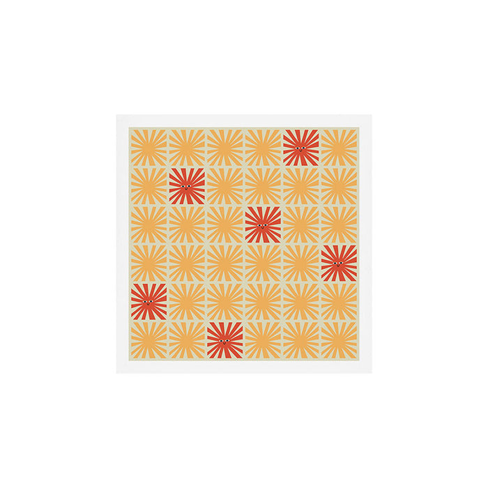 Sunny Smiles Pattern Art Print Gallery Image 1