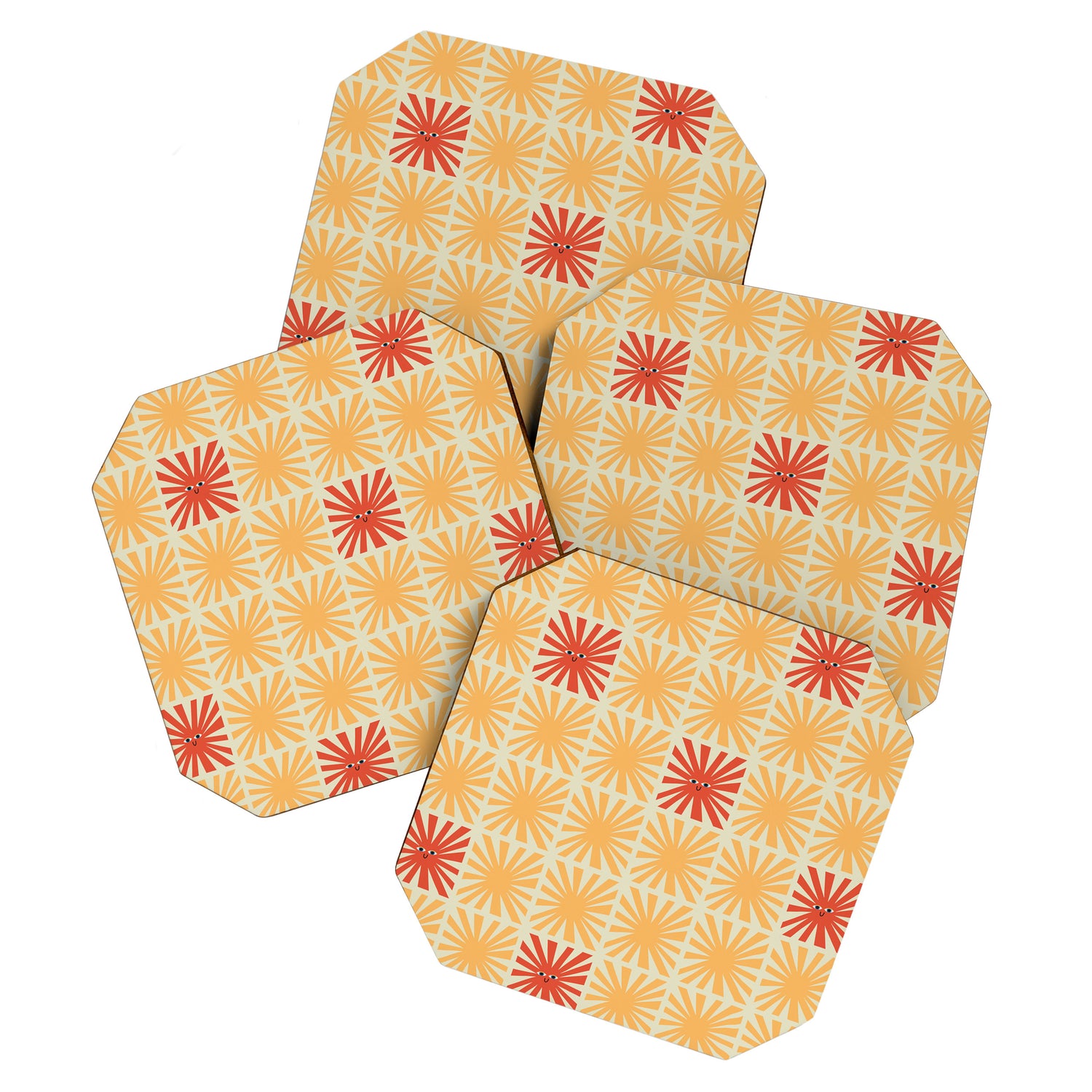 Sunny Smiles Pattern Coaster Gallery Image 1