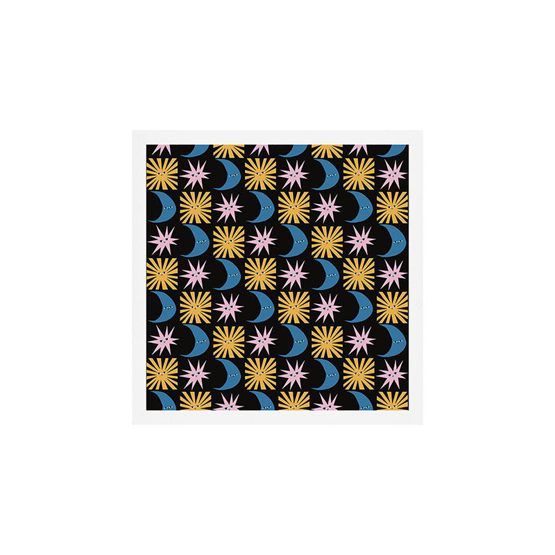 To The Moon and Back Pattern Art Print Gallery Image 1