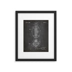 American Football Patent - Football Art - Black Chalkboard Framed Art Print Gallery Image 6