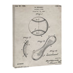 Baseball Patent - Softball Art - Antique Canvas Print Gallery Image 8