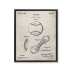 Baseball Patent - Softball Art - Antique Framed Canvas Print Gallery Image 8