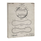 Baseball Patent - Softball Art - Antique Canvas Print Gallery Image 8