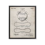 Baseball Patent - Softball Art - Antique Framed Canvas Print Gallery Image 8