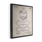 Baseball Patent - Softball Art - Antique Framed Canvas Print Gallery Image 2