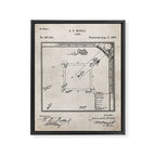 Baseball Patent - Sports Fan Softball Baseball Art - Antique Framed Canvas Print Gallery Image 8