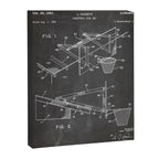Basketball Patent - Basketball Player Coach Team Art - Black Chalkboard Canvas Print Gallery Image 8