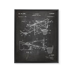 Basketball Patent - Basketball Player Coach Team Art - Black Chalkboard Framed Canvas Print Gallery Image 8