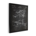 Basketball Patent - Basketball Player Coach Team Art - Black Chalkboard Framed Canvas Print Gallery Image 2