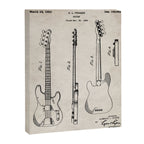 Bass Guitar Patent - Bass Guitarist Art - Antique Canvas Print Gallery Image 8