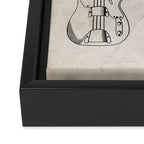 Bass Guitar Patent - Bass Guitarist Art - Antique Framed Canvas Print Gallery Image 3