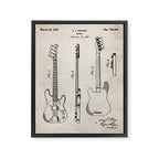 Bass Guitar Patent - Bass Guitarist Art - Antique Framed Canvas Print Gallery Image 8