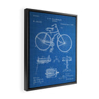 Bicycle Patent - Cyclling Art - Blueprint Framed Canvas Print Gallery Image 2