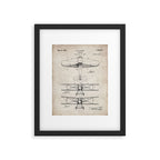 Biplane Patent - Aviation Art - Antique Framed Art Print Gallery Image 4