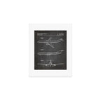Boeing 777 Airliner Patent - 777 Airplane Art - Black Chalkboard Art Print Gallery Image 1