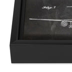 Boeing 777 Airliner Patent - 777 Airplane Art - Black Chalkboard Framed Canvas Print Gallery Image 3