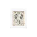 Boxing Gloves Patent - Boxer Trainer Coach Gym Art - Antique Art Print Gallery Image 1