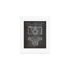 Camera Patent - Photography Art - Black Chalkboard Art Print Gallery Image 1