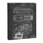 Fire Truck Patent - Fireman Art - Black Chalkboard Canvas Print Gallery Image 8