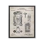 First Computer Patent - Technology Art - Antique Framed Canvas Print Gallery Image 8