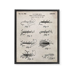 Fly Fishing Patent - Fisherman Art - Antique Framed Canvas Print Gallery Image 8