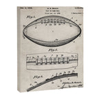 Football Patent - American Football Art - Antique Canvas Print Gallery Image 3